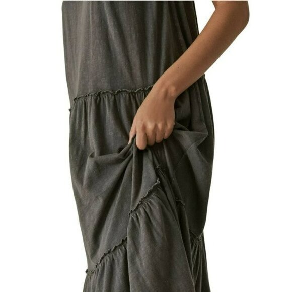 NWT Lucky Brand Women's Tiered Cami Cotton Maxi Dress - Picture 4 of 6